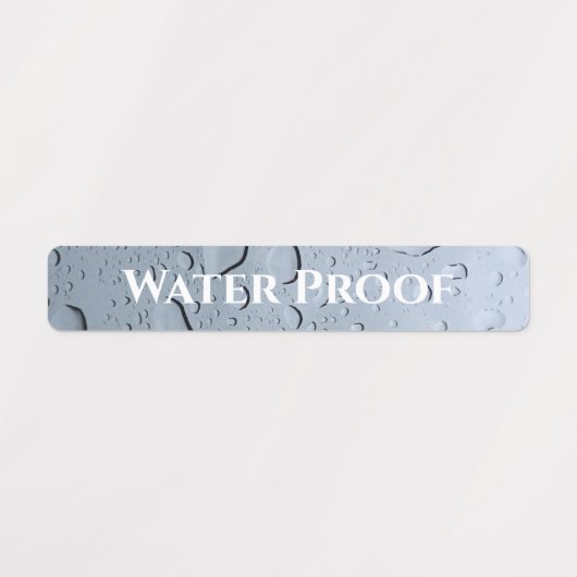 Water Proof Splash Free druppels Aangepast etiket Labels (Design 1)