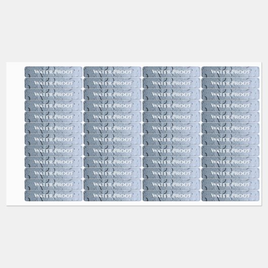 Water Proof Splash Free druppels Aangepast etiket Labels (Vel)