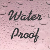 Water Proof Splash Free Roos Gold Pink druppels Ko Sticker (Voorkant)