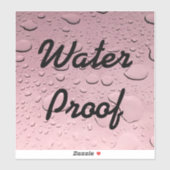 Water Proof Splash Free Roos Gold Pink druppels Ko Sticker (Vel)