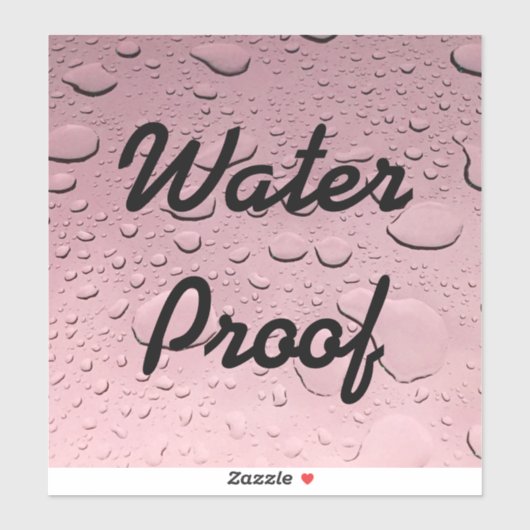 Water Proof Splash Free Roos Gold Pink druppels Ko Sticker (Vel)