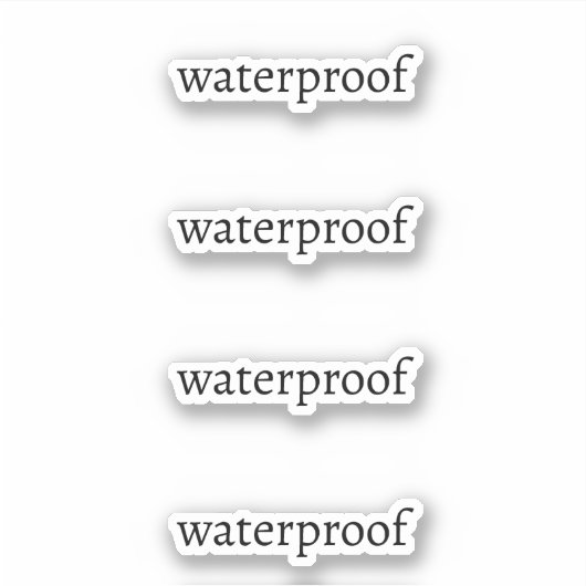 Water Proof Splash Gratis Pakket Eenvoudig Aangepa Sticker (Voorkant)