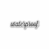 Water Proof Splash Gratis Pakket Label Black Custo (Voorkant)
