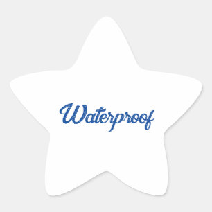 Water Proof Splash Gratis Pakket Label Blue Cool