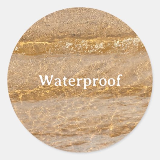 Water Proof Splash Gratis Pakket Label Sandy Beach (Voorkant)