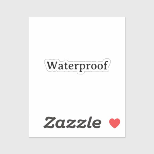 Water Proof Splash Gratis Pakket Label Simple Cool (Vel)