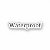 Water Proof Splash Gratis Pakket Label Simple Cool (Voorkant)