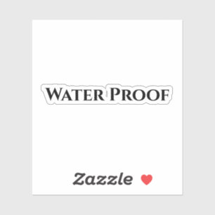 Water Proof Splash Gratis Pakket Label Zwart Wit