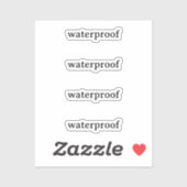 Water Proof Splash Gratis Pakket Zwart Wit Custom Sticker (Vel)