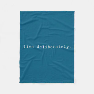Water Quote Motivatie Sritual - Leef Bewust Fleece Deken