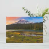 Water Rainier National Park, Washington, VS Bedankkaart (Staand voorkant)