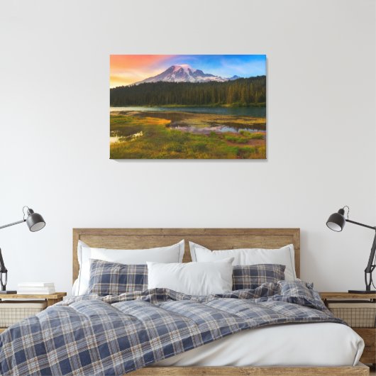 Water Rainier National Park, Washington, VS Canvas Afdruk (Insitu (Slaapkamer))