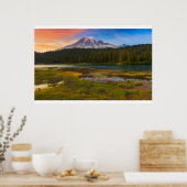 Water Rainier National Park, Washington, VS Poster (Keuken)