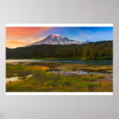 Water Rainier National Park, Washington, VS Poster (Voorkant)
