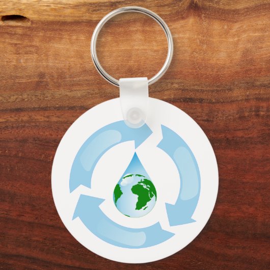 Water Recycling Sleutelhanger (Achterkant)
