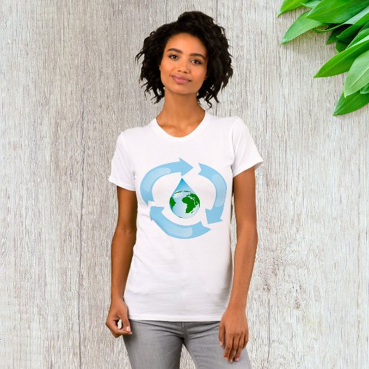 Water Recycling Vrouwen T-shirt