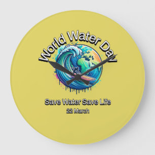 Water redden, leven redden. Wereldwaterdag. Grote Klok