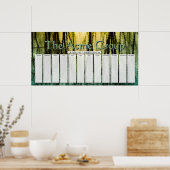 Water reflecteert Aangepaste speciale dagen kalend Poster (Keuken)