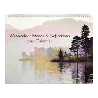 Water Reflections Watercolour Art Lake District Kalender
