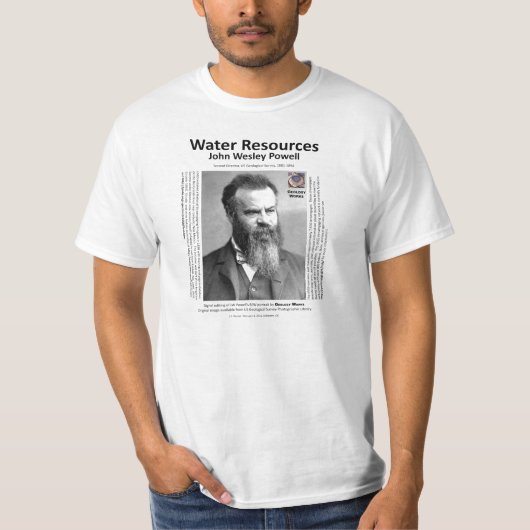 Water Resources II - John Wesley Powell T-shirt (Voorkant)