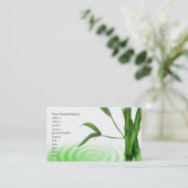 Water rimpel Bamboe Visitekaartje (Staand voorkant)