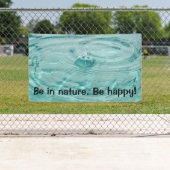 Water rimpelingen zijn in natuur banner (Insitu)