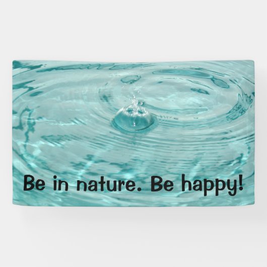 Water rimpelingen zijn in natuur banner (Horizontaal)