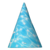 Water rimpelt de textuur van de oceaanoppervlakte feesthoedjes (Rechts)