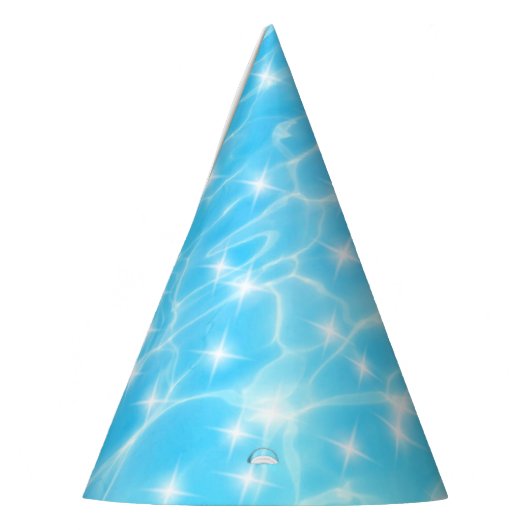 Water rimpelt de textuur van de oceaanoppervlakte  feesthoedjes (Links)