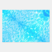 Water rimpelt watertextuur modern chic stylish inpakpapier vel (Voorkant 2)
