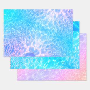 Water rimpelt watertextuur modern chic stylish inpakpapier vel