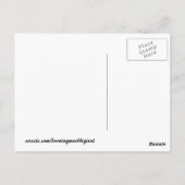 Water Ripple Blue Briefkaart (Achterkant)