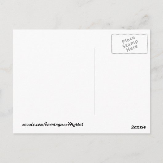 Water Ripple Blue Briefkaart (Achterkant)