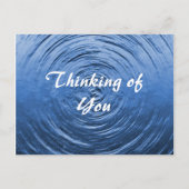 Water Ripple Blue Briefkaart (Voorkant)