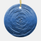 Water Ripple Blue Keramisch Ornament (Voorkant)
