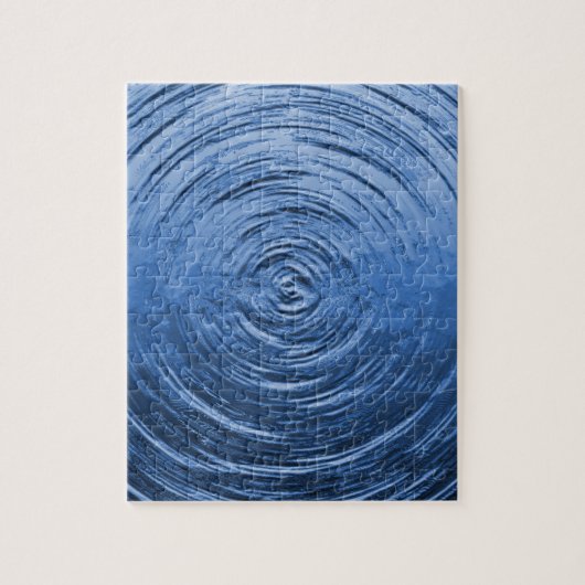 Water Ripple Blue Legpuzzel (Verticaal)
