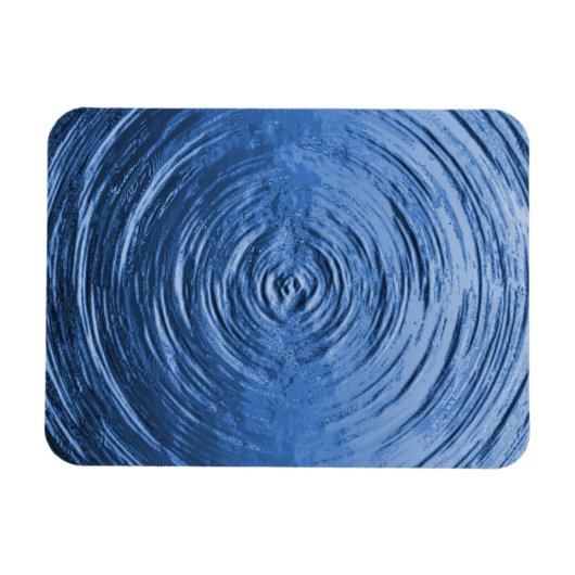 Water Ripple Blue Magneet (Horizontaal)