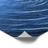 Water Ripple Blue Poster (Hoek)