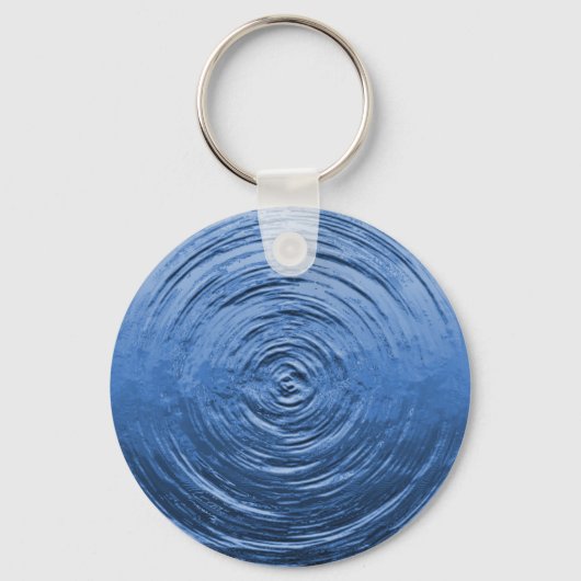 Water Ripple Blue Sleutelhanger (Voorkant)
