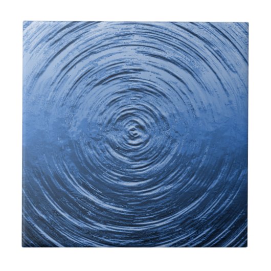 Water Ripple Blue Tegeltje (Voorkant)