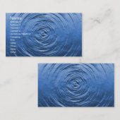 Water Ripple Blue Visitekaartje (Voorkant / Achterkant)