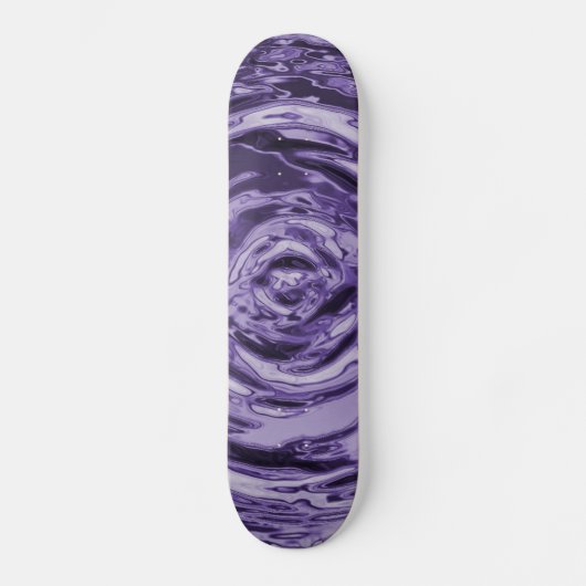 Water Ripple Paars Persoonlijk Skateboard (Voorkant)