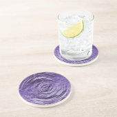 Water Ripple Paars Zandsteen Onderzetter (Zijkant)