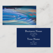 Water Ripples turquoise Generic multicolor Visitekaartje (Voorkant / Achterkant)