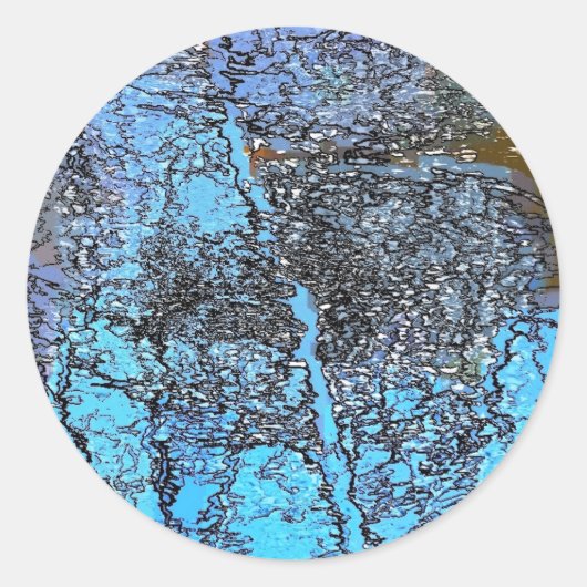 WATER RONDE STICKER (Voorkant)