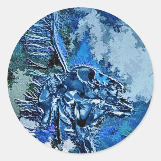 WATER RONDE STICKER (Voorkant)