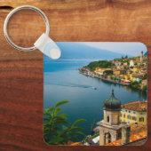 Water San Benedetto Church Lake Garda, Italië Sleutelhanger (Voorkant)