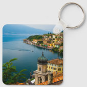 Water San Benedetto Church Lake Garda, Italië Sleutelhanger (Achterkant)