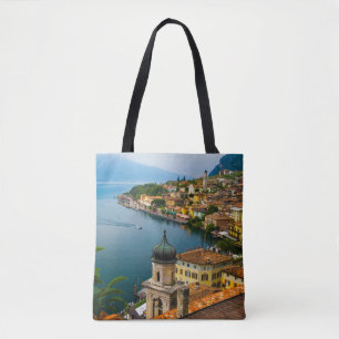 Water San Benedetto Church Lake Garda, Italië Tote Bag