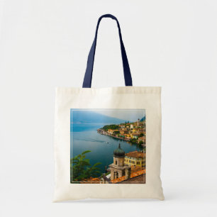 Water San Benedetto Church Lake Garda, Italië Tote Bag